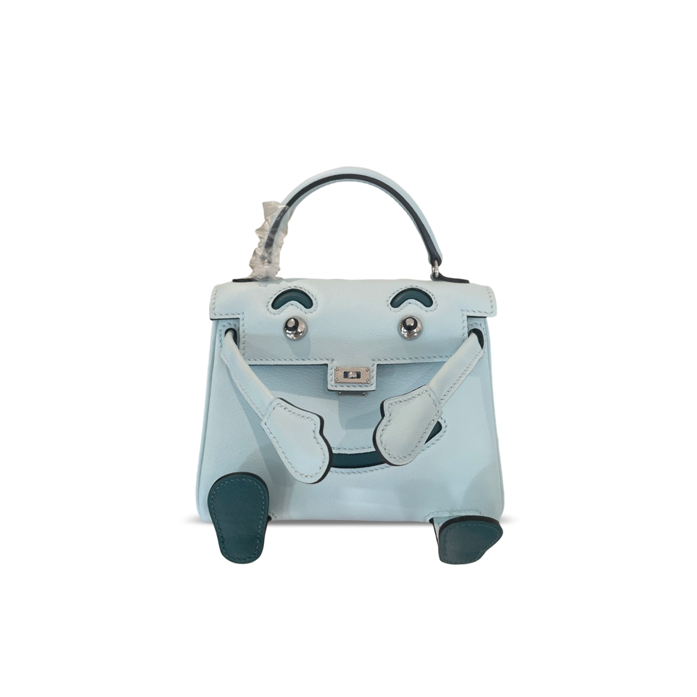HERMÈS MASTER KELLY DOLL SWIFT PALLADIUM HARDWARE (16*12*7cm)